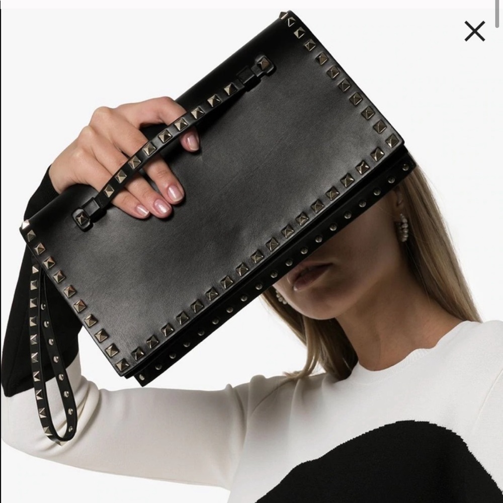 Valentino Rock Stud Clutch